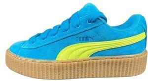 Puma Fenty Size 5.5 Sneaker Shoes Suede Creeper Phatty Platform Rihanna Blue New